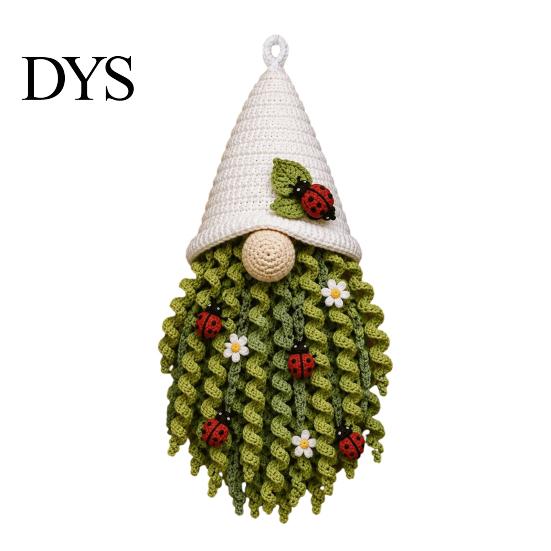 Полный набор пряжи для начинающих DIY, Набор для вязания крючком гнома-вешалки на дверь, 3D Безликий настенный подвесной декоративный набор-ремесло, Стартовый набор