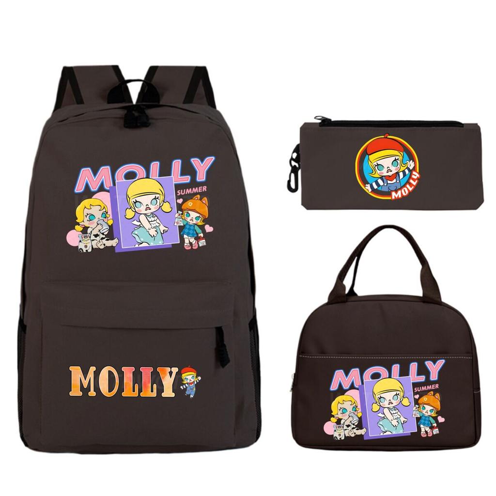 Children'S School Bag Leisure Pencil Bag College Meal Bag Printing Three-Piece Backpack For Primary And Secondary School Students
