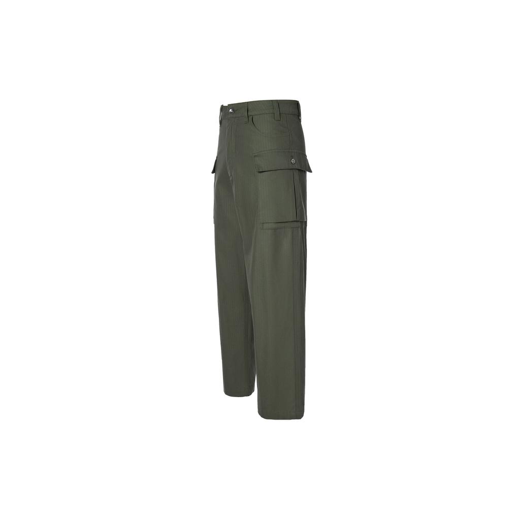 Nike Life Solid Color Straight Leg Casual Loose Cargo Pants Men Pants Khaki-Green FJ0324-325
