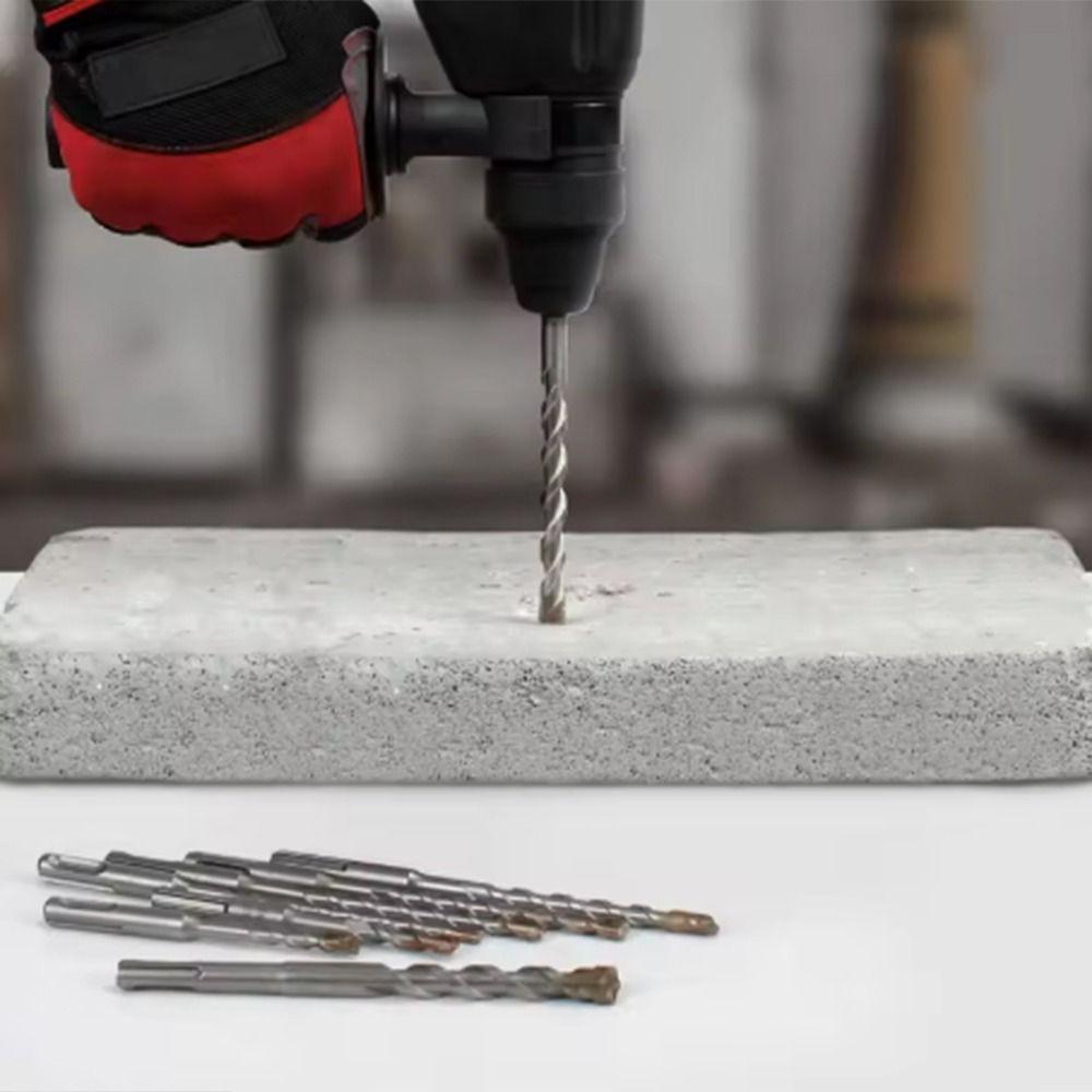 5/6/8/10/12mm Cross Head Drill Bits Set SDS PLUS Shank Tile Porcelain Drill Bit Drilling Tools