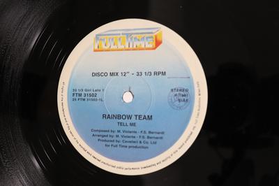 12-дюймовая пластинка RAINBOW TEAM  Tell Me  You Are Beautiful FTM31502 FULL TIME 1981 Италия SoulFunk Б/у