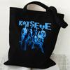 KATSEYE Canvas Tote Bag K-Pop Girl Group Print Shoulder Bag for Commute Daily Outing Large Capacity 60123-6