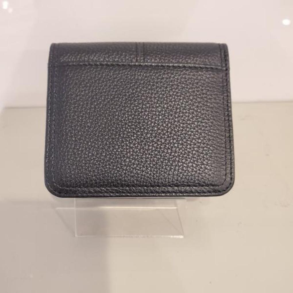 Moncross 8033BK Stitch Women's Cowhide Half Wallet