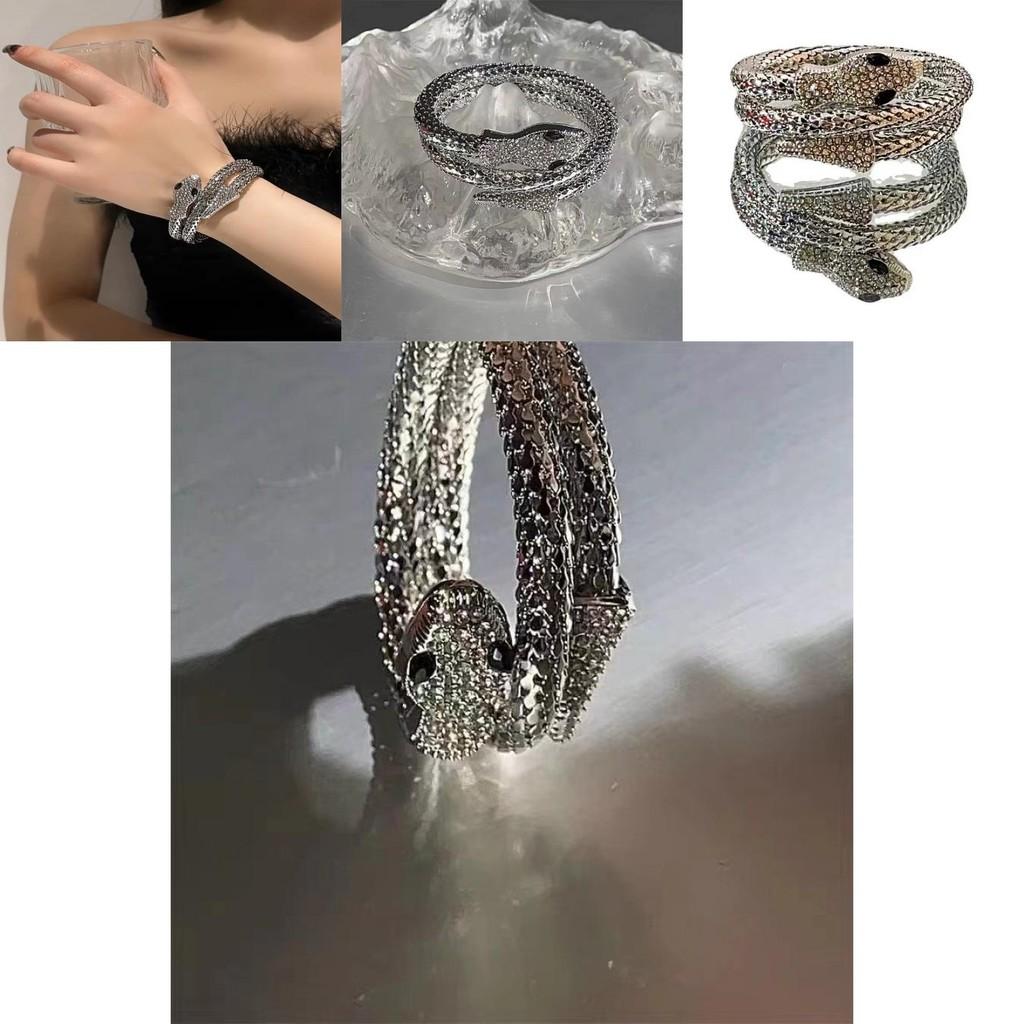 Модный геометрический браслет из сплава с цирконом в форме змеи для женщин, модный и уникальный