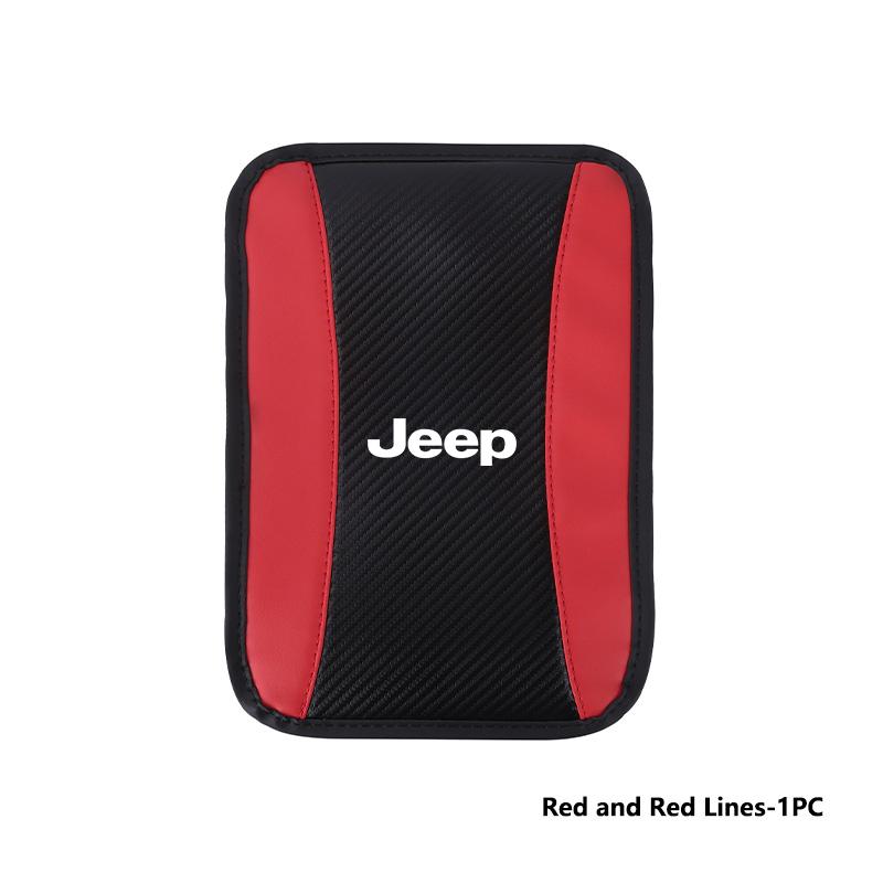 For Jeep Car Armrest Mat Center Console Arm Rest Protection Cushion Cherokee Patriot Liberty Wrangler JK JL Commander sjhy3