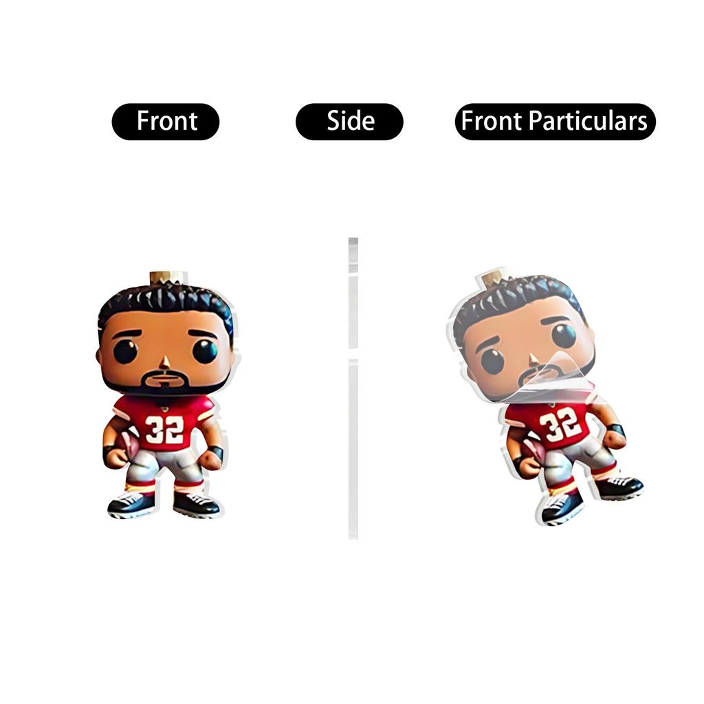 2D Плоский Акриловый Мистери Бокс 24 шт. Подвеска с Коробкой в Виде Самолета Забавный Рождественский Календарь Обратного Отсчета