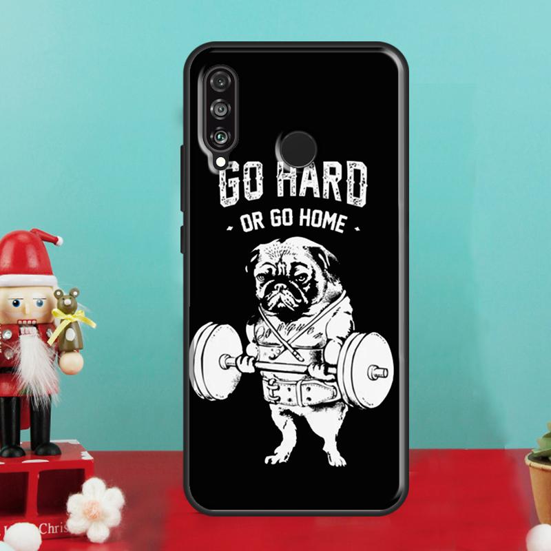 Funny Pug Lift Gym For Huawei Nova 9 10 SE 12i 12s 11i 8i Y90 Y60 Y70 Y72 Y73 Y61 Y91 P60 Pro P30 P40 Lite Case