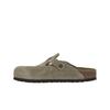 Birkenstock Бостон Мягкая стелька Замша Узкий крой Тауп Унисекс Кроссовки Коричневый 0560773