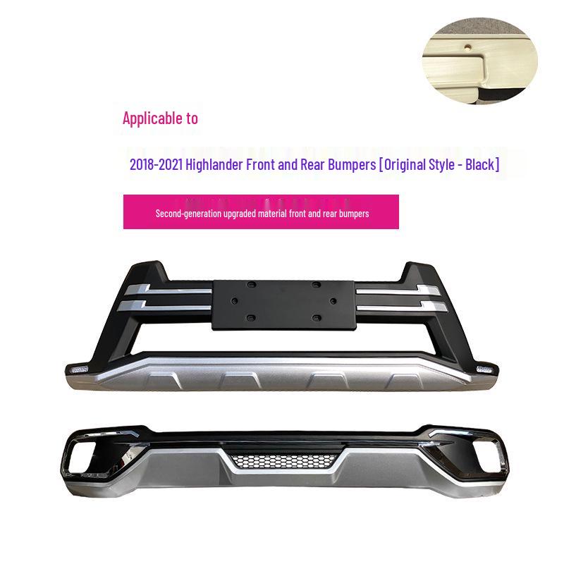 Совместимые защиты переднего и заднего бампера для Toyota Highlander (Модели 09-12, 15-18)