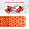 SucceBuy 10 TON Traction Boards with PP Material Recovery Boards for Off-road Vehicle Car Pickup SUV RV Pair Tire Traction Mats