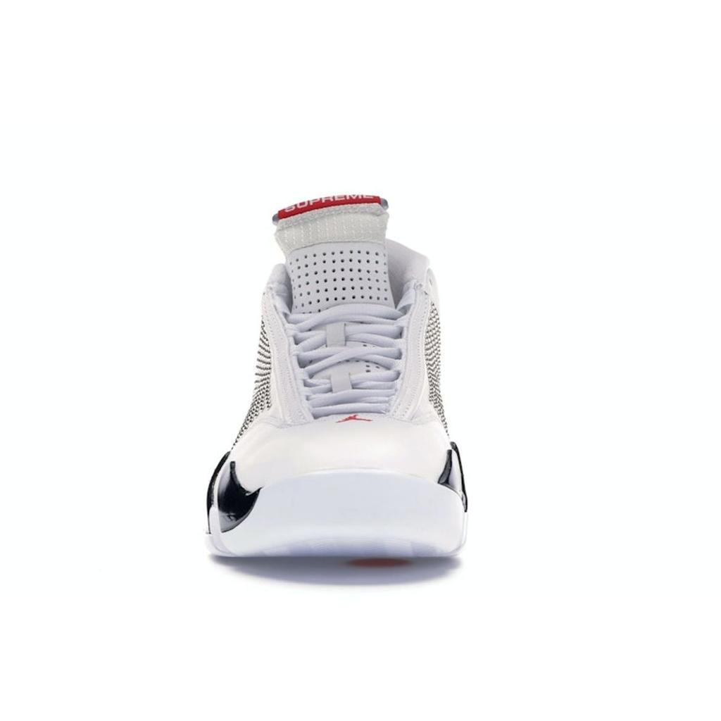 Supreme X Air Jordan 14 Retro White Men Sneakers University-Red Black BV7630-106