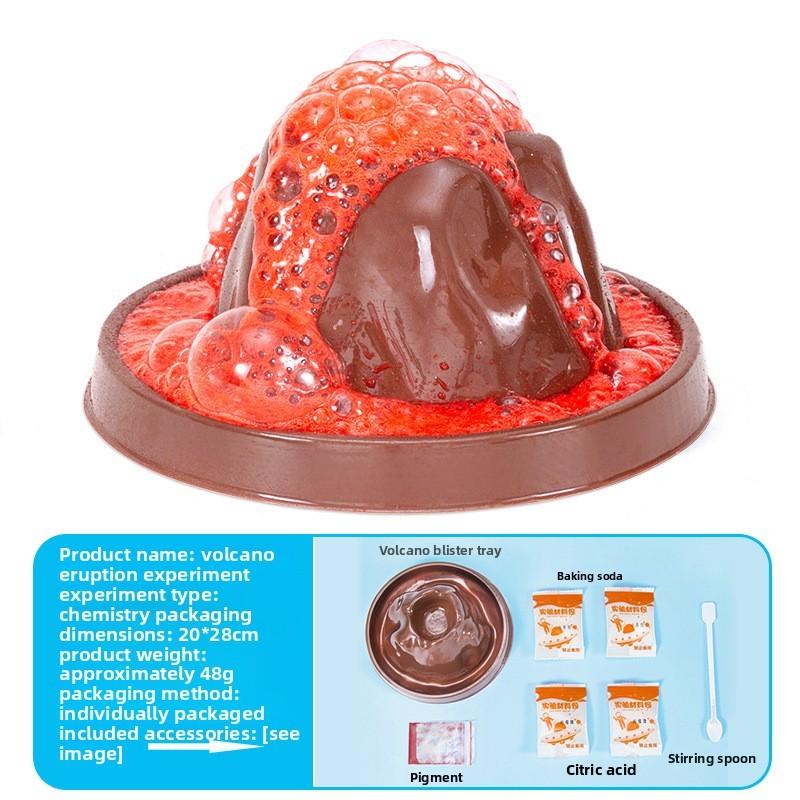 Набор для научных экспериментов для детей с материалами для химических реакций и веселого извержения вулкана