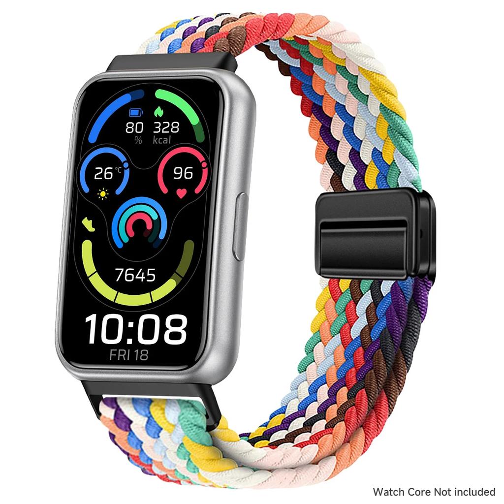 Плетеный нейлоновый ремешок для Huawei Band 11/11NFC, удобная магнитная застежка, регулируемый ремешок для часов для Huanwei 11Pro/11Pro NFC, ремень