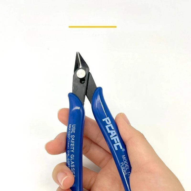 Бокорезы из углеродистой стали, плоскогубцы с заостренными губками, маленькие кусачки для проволоки, плоскогубцы с носиком для DIY, ручной работы