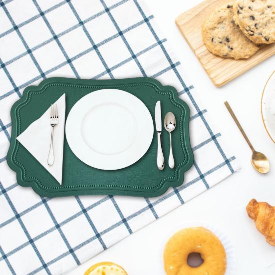 Коврик из искусственной кожи, термостойкий, сушильный коврик для кухни, водонепроницаемый, противоскользящий, настольные коврики, протектор для украшения обеденного стола на кухне