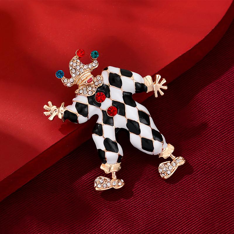 Ретро Цирковой Клоун Литературный Высококлассный Рождественский Аксессуар Брошь