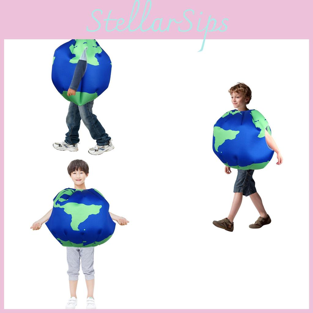 Забавный костюм Земли для детей Идеально подходит для Хэллоуин-вечеринок и косплей-мероприятий Идеально подходит для детей до 17 лет