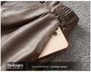 Женские Шорты Bootcut А-силуэта с Высокой Талией из Искусственной Кожи, Большие Размеры, Мода Осень/Зима 2026.