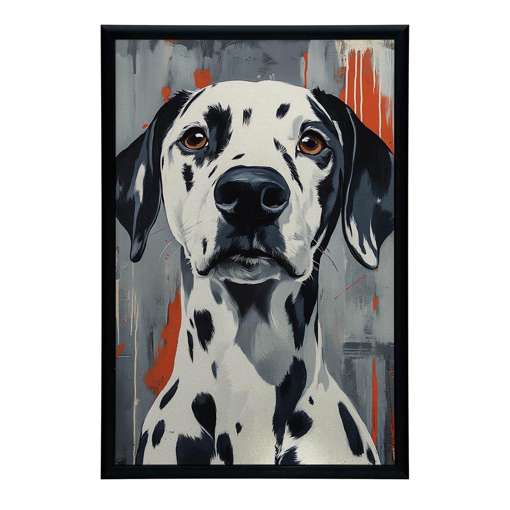 Plakat Dalmatyńczyk W Abstrakcyjnym Stylu Plakat Dalmatyńczyk W Abstrakcyjnym Stylu, 30X40 Cm, Bez Ramy, Płótno Premium Na Blejtramie