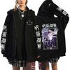 Autumn Zip Up Jacket Anime Jujutsu Kaisen Zip Plus Size