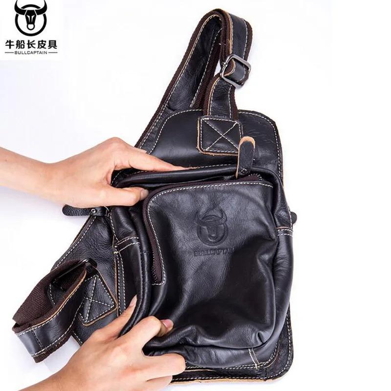 2024 Small FAMOUS Brand Messenger Bag MEN Shoulder BAGS Fashion GENUINE Leather MALE Crossbody Bag Zipper Buckle