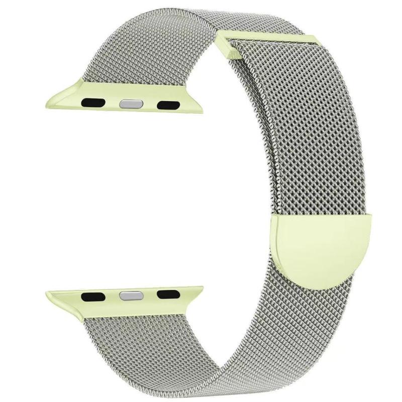 Металлический ремешок с миланской петлей для Apple Watch Ultra Band 49 мм, 42 мм, 44, 45, 41 мм, стальная сетка, магнитная для iWatch Series 9/8/7/6/5/4/3/SE