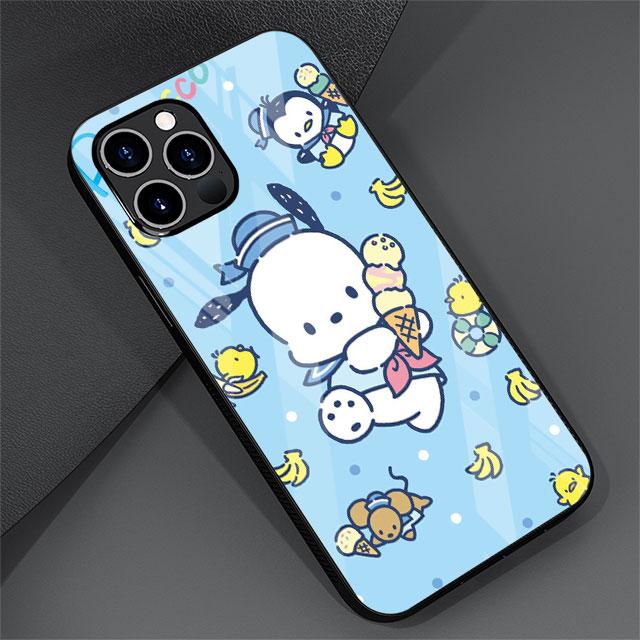 Стеклянный чехол Pachacco для Apple iPhone 14 13 Pro 11 12 7 8 Plus SE 2022 XR X XS Max 6 6S Закаленная крышка для телефона Мультяшные Capas Cas