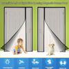 Zlhloj Double-Hinged Magnetic Screen Door, 95x230 Cm, Entryway Screen Curtain, Ventilation, Insect Repellent, Automatic Closure, Mosquito Net, Easy In