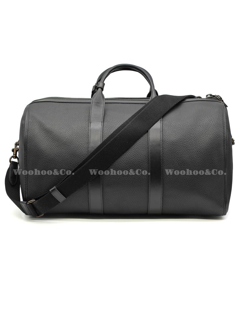 Coach Gotham 45 Застежка-молния Регулируемый плечевой ремень Сумка-тоут из фактурной кожи Плечевая дорожная сумка Мужские сумки CV957-BLKA