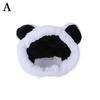 Pet Cat Headgear Knitted Hat Funny Bear Ears Hat Warm Short Plush Headdress Adjustable Birthday Dress Up Headdress Pet Supplies