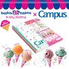 KOKUYO Note Campus Note Limited 31 Ice Cream 5 Color Pack Dotted A Line No-3CATN-L18X5