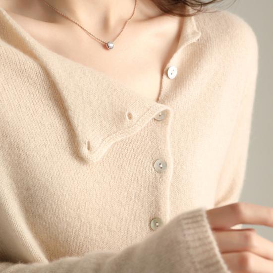 Вязаные топы женские с длинным рукавом и круглым вырезом повседневные топы в домашнем стиле однотонные однобортные облегающие эластичные футболки повседневная одежда