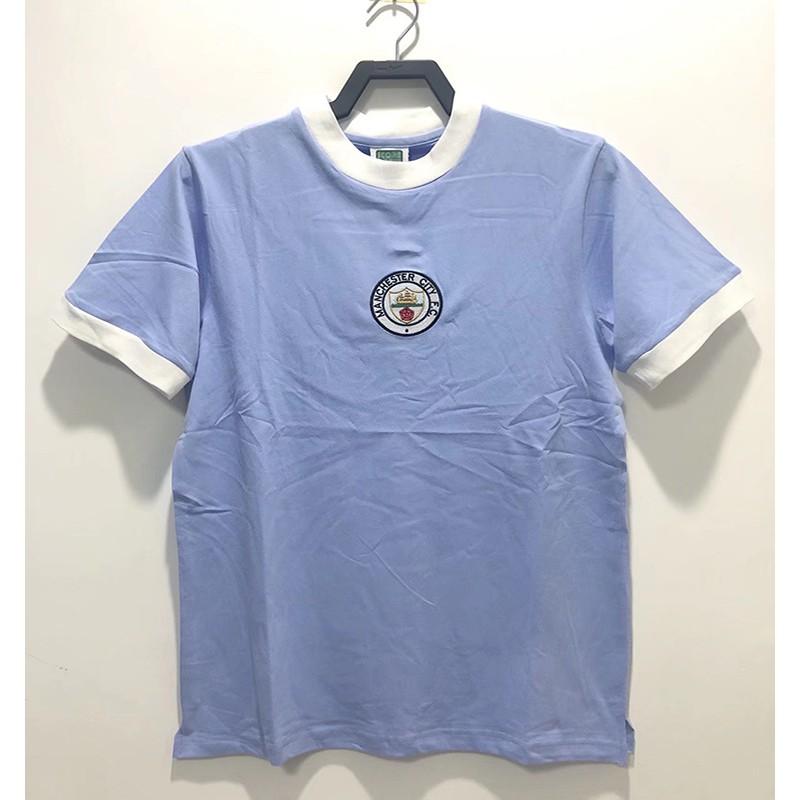 Manchester City Retro Football Jersey 2007-08 Home Kit Sun Jihai 17 Aguero 16 Adult Unisex Short Sleeve Soccer Shirt