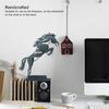 Abstract Running Horse Statue 3D Horse Figurine Decor Desktop Horse Ornament  Office Display