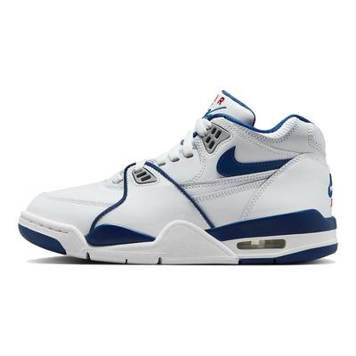 Кроссовки Air Flight 89 GS Dark Royal Blue Kids, белые, волчьи, серые, варситово-красные HF0406-103