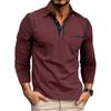 Long-sleeved T-shirt for Men New Style Business Polo Shirt with Collar Men's Top