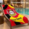 Custom Text Bayer Leverkusen Football Print Beach Towel Large Towel For Home Bathroom Beach