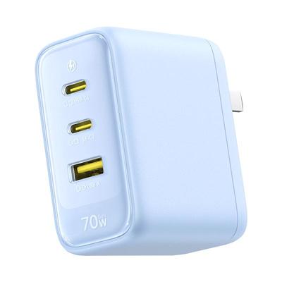 Baseus Быстрое зарядное устройство GaN на 70 Вт с 3 портами USB-C
