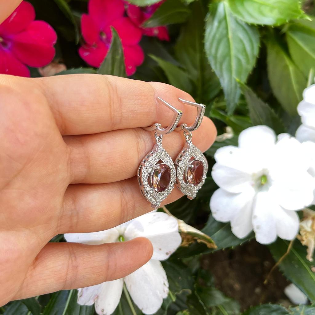 Unique Design Zultanite Silver Earring, Sultanite Earring, Color Change  Zultanite Stone Silver Earring, Dangling Earring