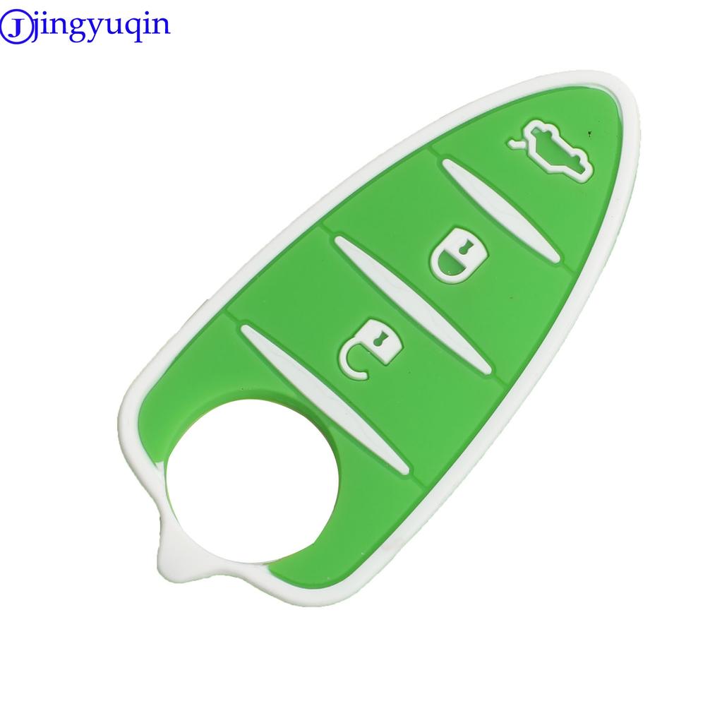 Jingyuqin Автомобильный брелок для ключей Резиновая накладка Чехол 3 кнопки для Alfa Romeo Mito Giulietta 159 GTA Чехол Чехол