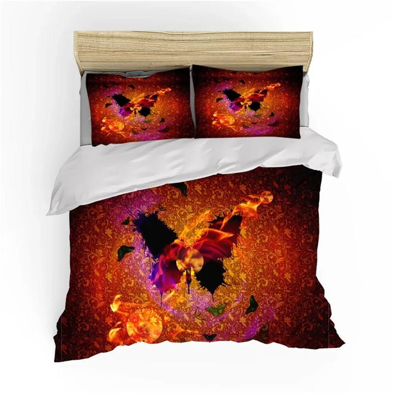 Комплект постельного белья Golden Butterfly, пододеяльник, одеяло, комплект постельного белья, пододеяльник, наволочка, размер King Queen Twin для мальчиков и девочек взрослых