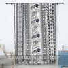 Корейская гостиная балкон бохо хлопок и лен затемняющие черные напечатанные шторы от пола до потолка