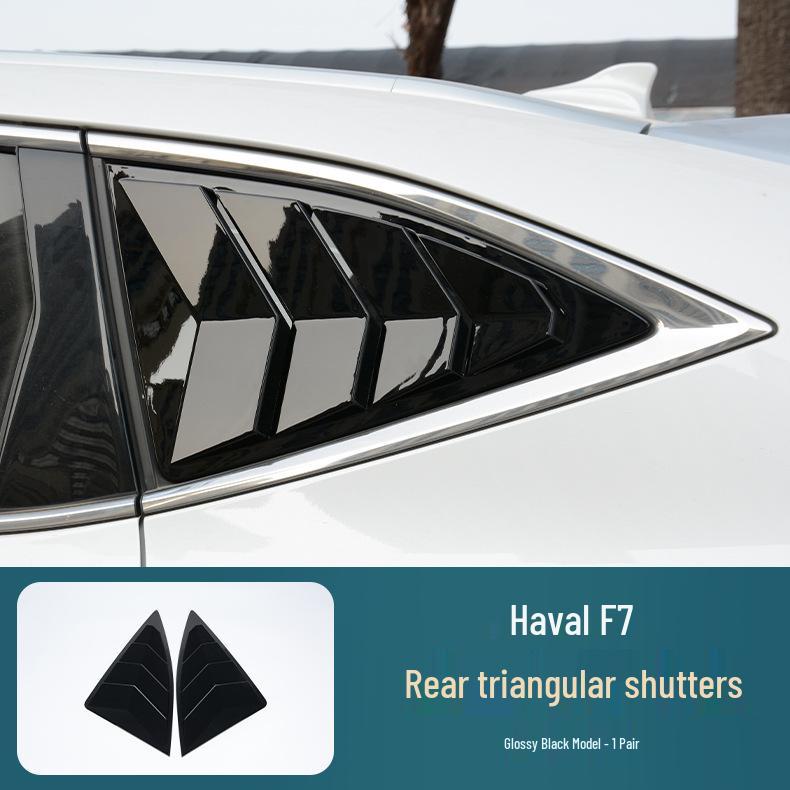 Декоративная накладка и треугольная решетка заднего окна Haval F7