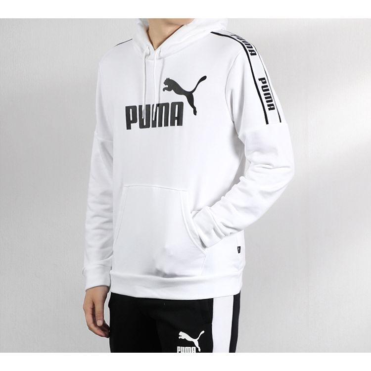 Puma Amplified Hoodie Tr Basic Series Sweatshirt Men Tops White 580438-02