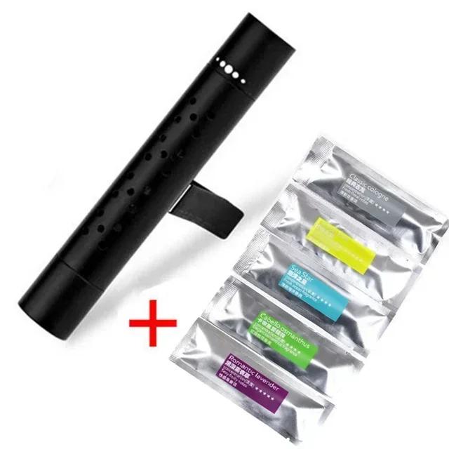 Освежитель воздуха для автомобиля, зажим для вентиляционного отверстия, кондиционер, ароматизатор, твердый парфюм, аромат с 5 ароматизированными палочками для салона автомобиля