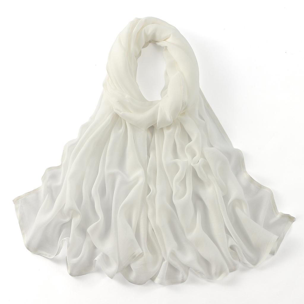 Muslim Modal Hijab Cotton Rayon Scarf for Women Double Stitching Wide Edge Rayon Shawl Islamic Thin Soft Viscose Turban Headband