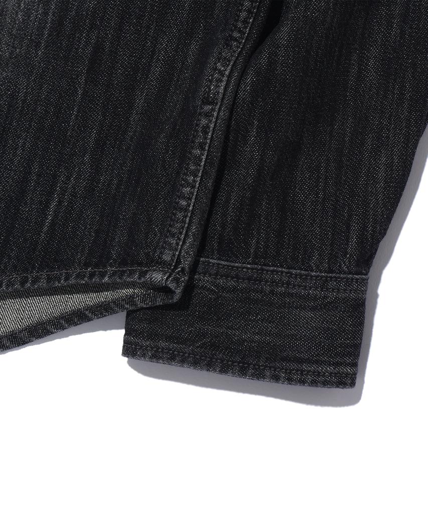 BUNKERBUSTER Slub Washed Denim Shirt Mp3Yu681_Black