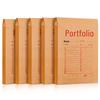 50-Pack A4 Transparent Kraft Paper Archive Bags for Office Documents