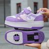 Детская обувь Runaway Shoes Весна и осень Новые маленькие белые туфли для девочек Средняя помощь Повседневная обувь для мальчиков с колесами Обувь с роликами