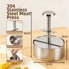Durable Stainless Steel Burger Press Round 8/10/12 cm Patty Making Mold Kitchen Tool Non Stick Meat Patty Press Restaurant 4